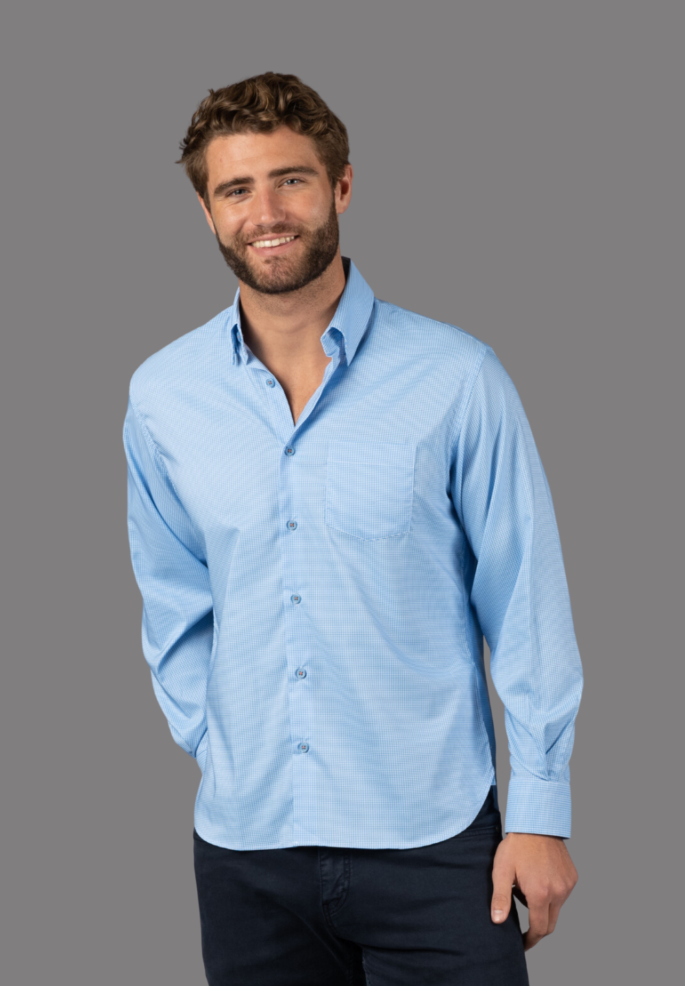 White and online sky blue shirt