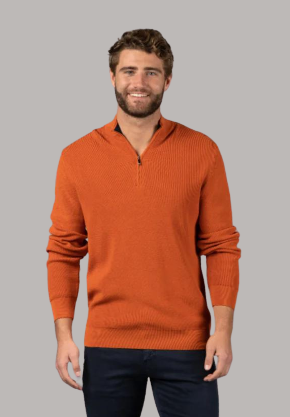 Orange quarter zip hotsell