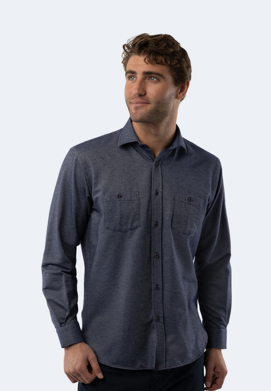 Navy Stripes Shirt