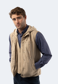 Load image into Gallery viewer, Beige Hooded Vest
