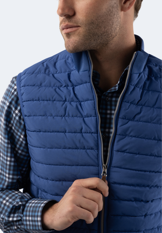 Cobalt Blue Quilted Vest