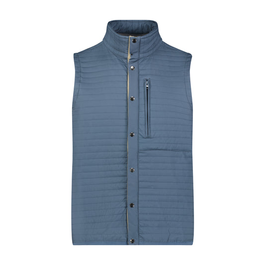 Channel Quilted Double Faced Vest