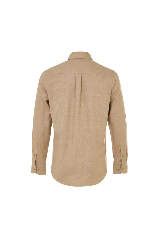 Oatmeal EverFresh Flannel Sport Shirt