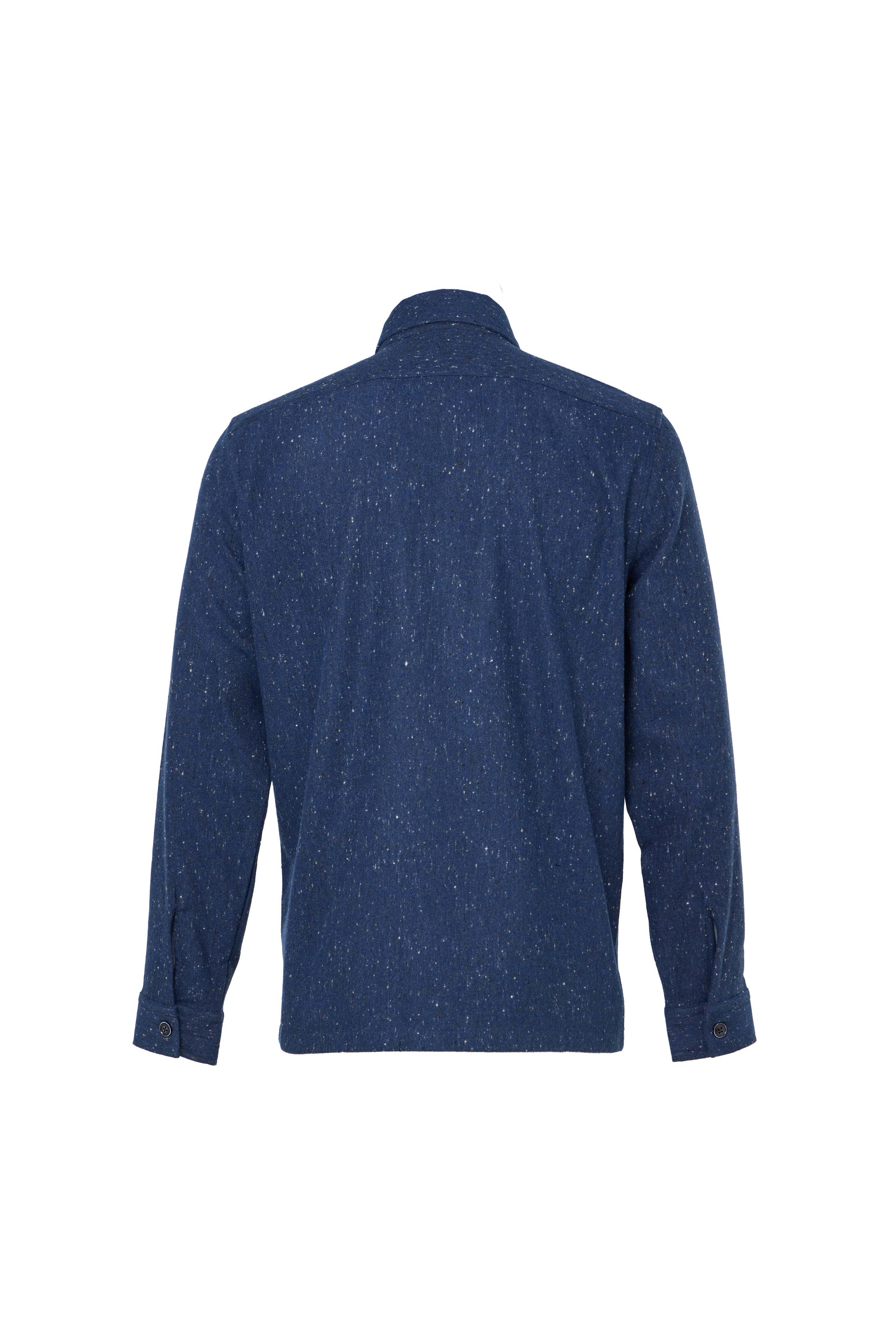 Blue sweater on a white background