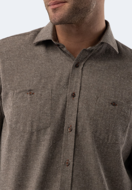 Light Brown Stripes Shirt