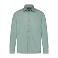 Load image into Gallery viewer, Pistachio Sand Check Hidden Button Down Long Sleeve Shirt
