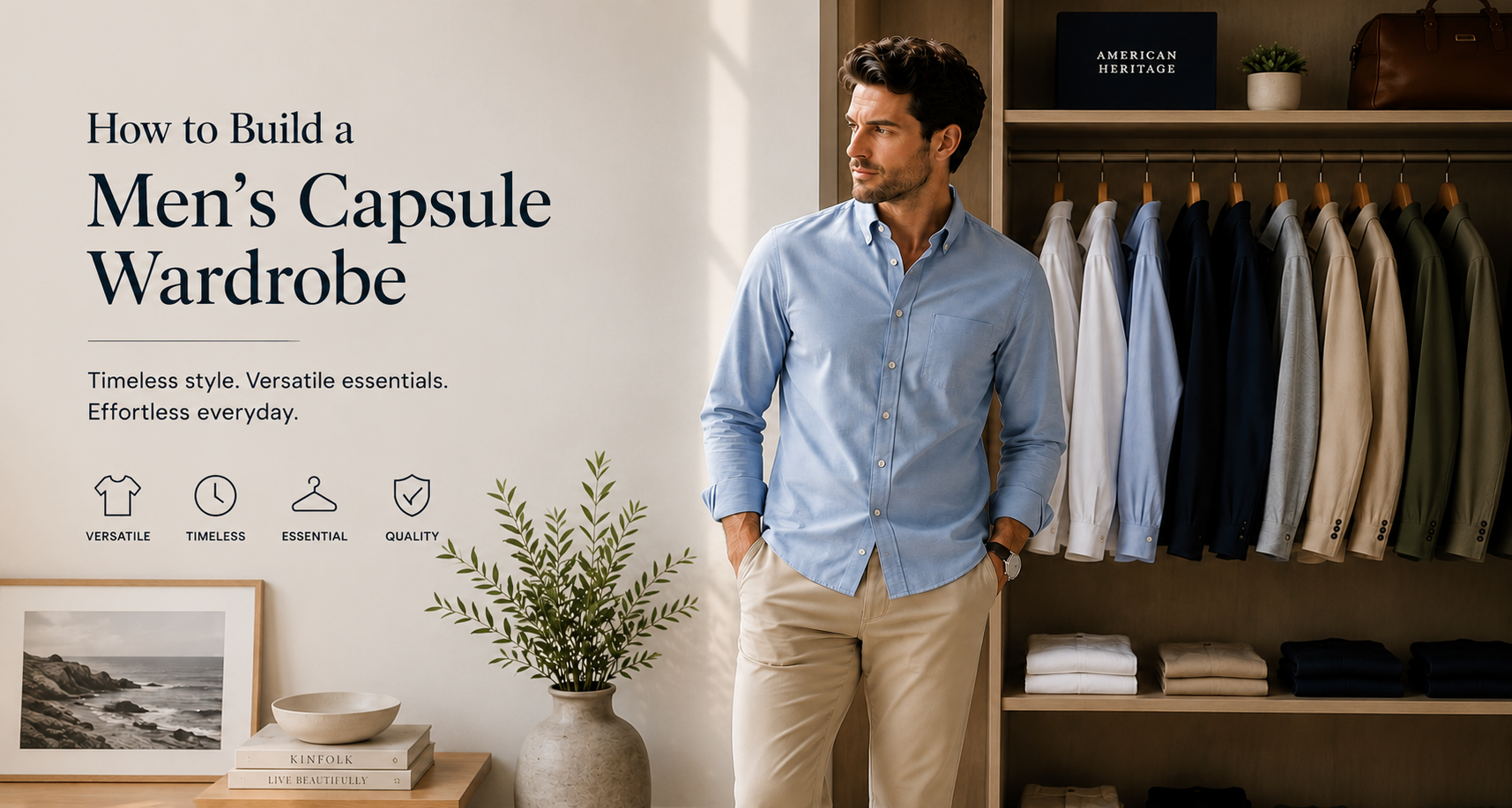 Men's business casual wardrobe