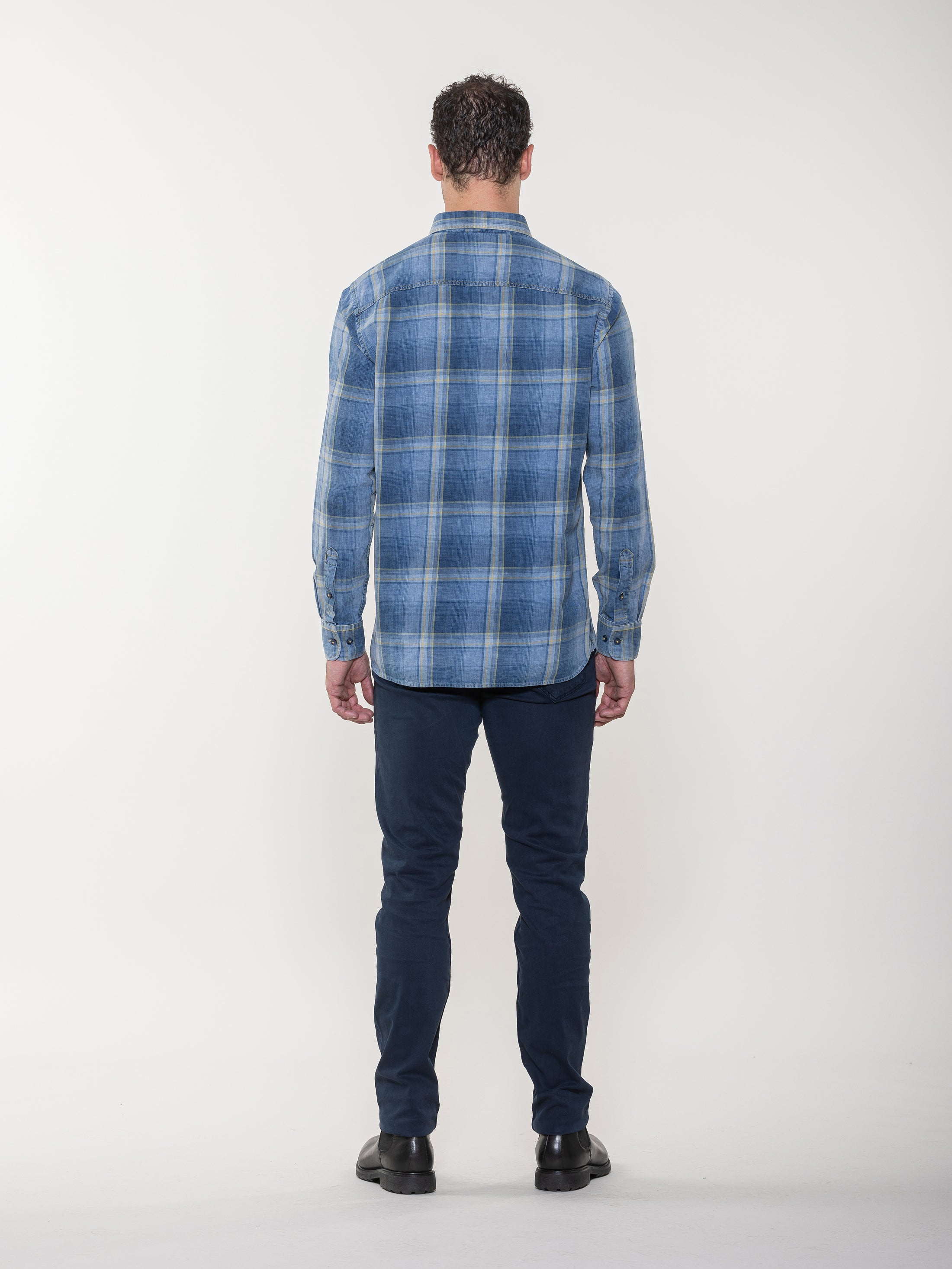 Plaid Denim Shirt