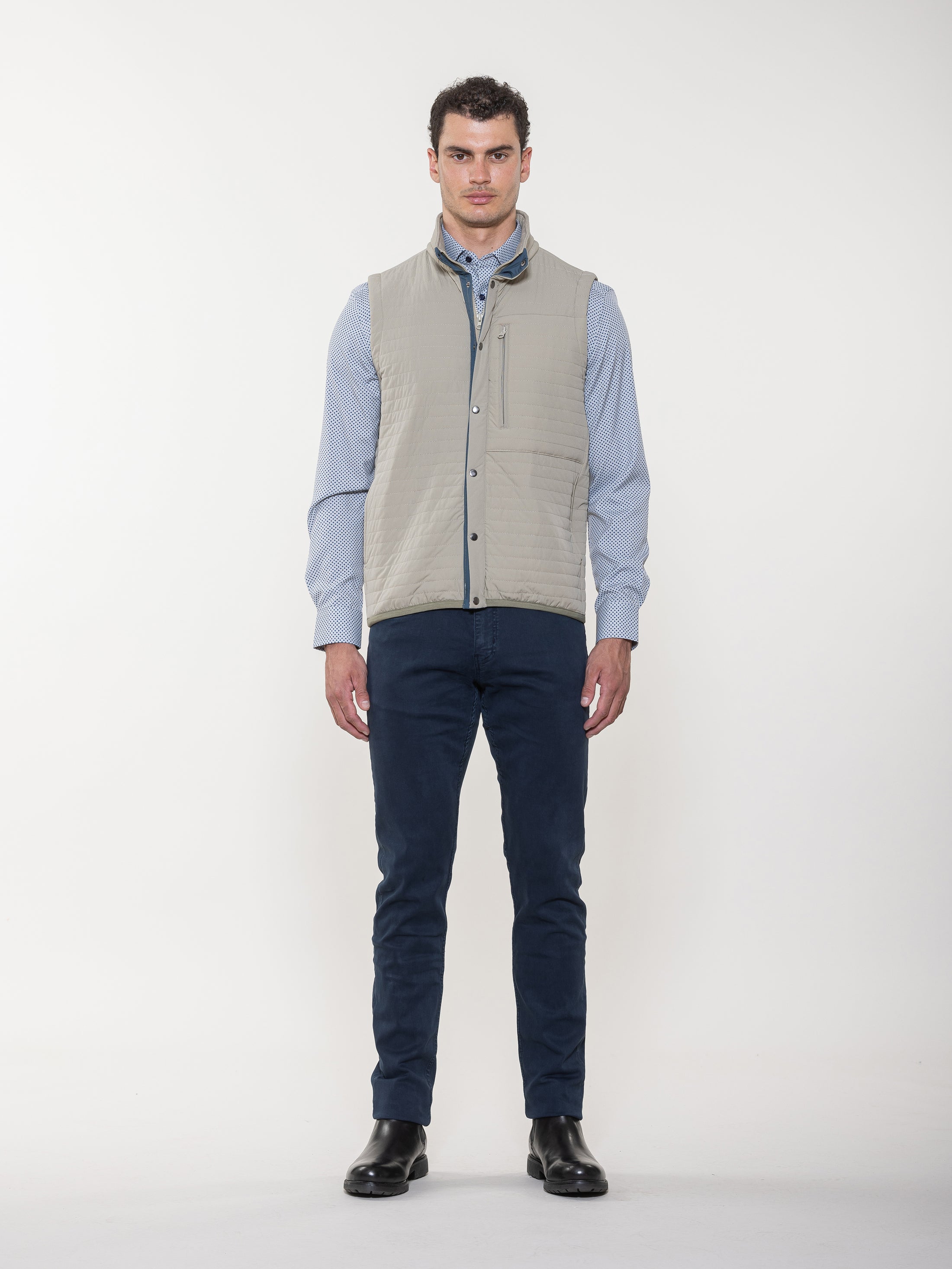 Channel Quilted Double Faced Jacket