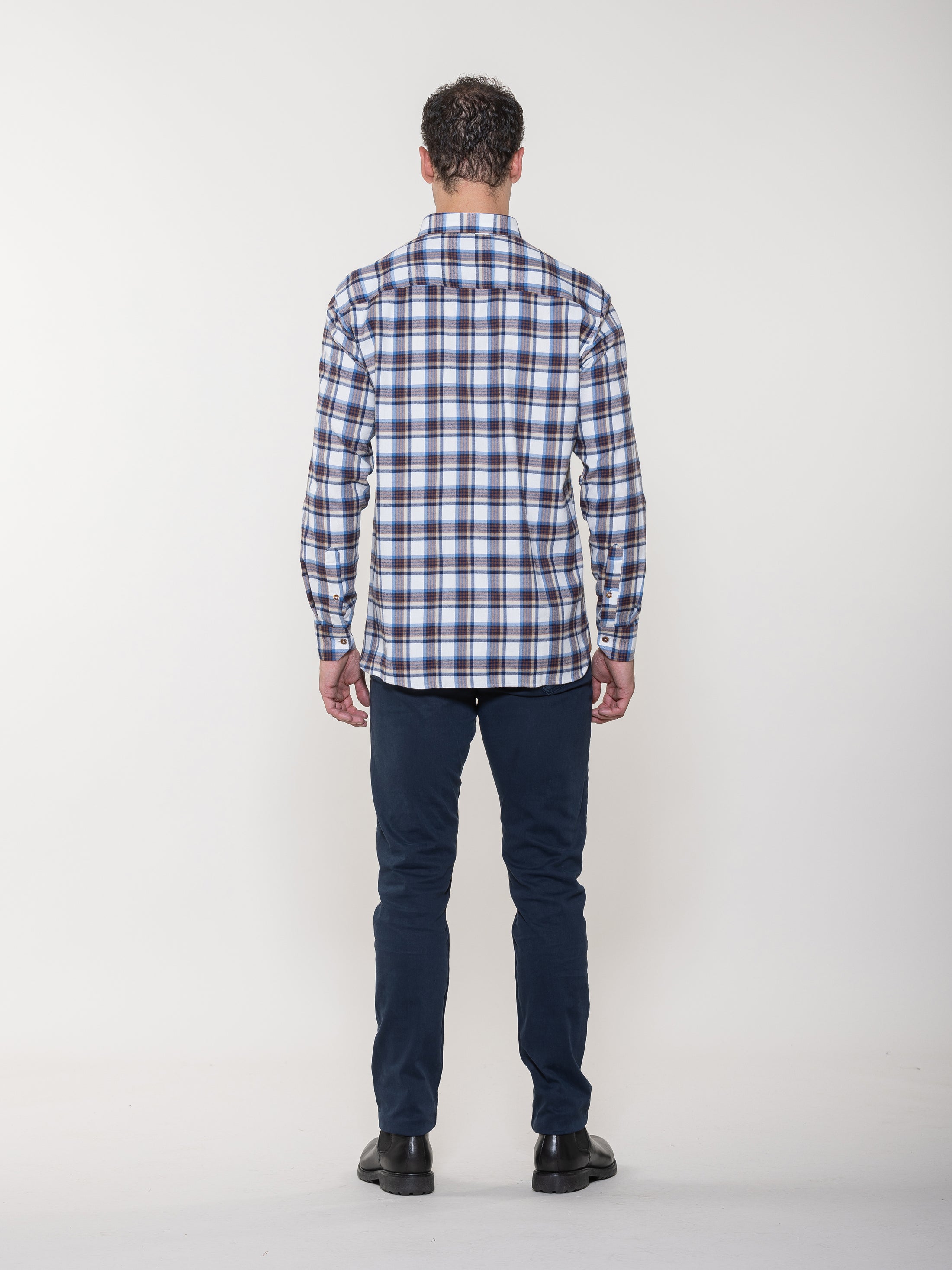 Brushed Moss Plaid Shirt