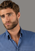 Load image into Gallery viewer, Multi Navy and Blue Plaid Shirt
