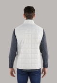 Load image into Gallery viewer, Full Zip Beige Quilted Vest
