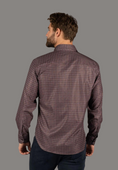 Load image into Gallery viewer, Brown Square Print Shirt
