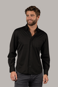 Load image into Gallery viewer, Black Check Jacquard Shirt
