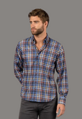 Load image into Gallery viewer, Navy Multi Plaid Shirt
