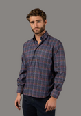 Load image into Gallery viewer, Navy Plaid Shirt
