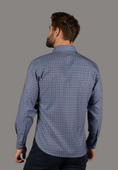 Load image into Gallery viewer, Blue and Burgundy Plaid Shirt
