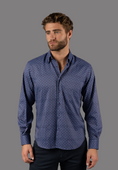Load image into Gallery viewer, Navy with Red and Silver Check Shirt
