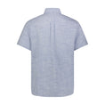 Load image into Gallery viewer, Blue Mini Check Hidden Button Down Short Sleeve Shirt
