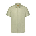 Load image into Gallery viewer, Lime Green Mini Check Hidden Button Down Short Sleeve Shirt
