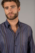 Load image into Gallery viewer, Navy Striped Shirt
