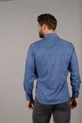 Load image into Gallery viewer, Multi Navy and Blue Plaid Shirt
