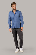 Load image into Gallery viewer, Multi Navy and Blue Plaid Shirt
