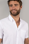 Load image into Gallery viewer, White Seersucker Stripe Shirt
