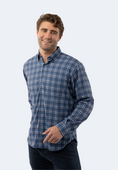 Load image into Gallery viewer, Multi Blue and Navy Plaid Shirt
