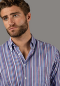 Load image into Gallery viewer, White with Purple & Pink Multicolor Stripe
