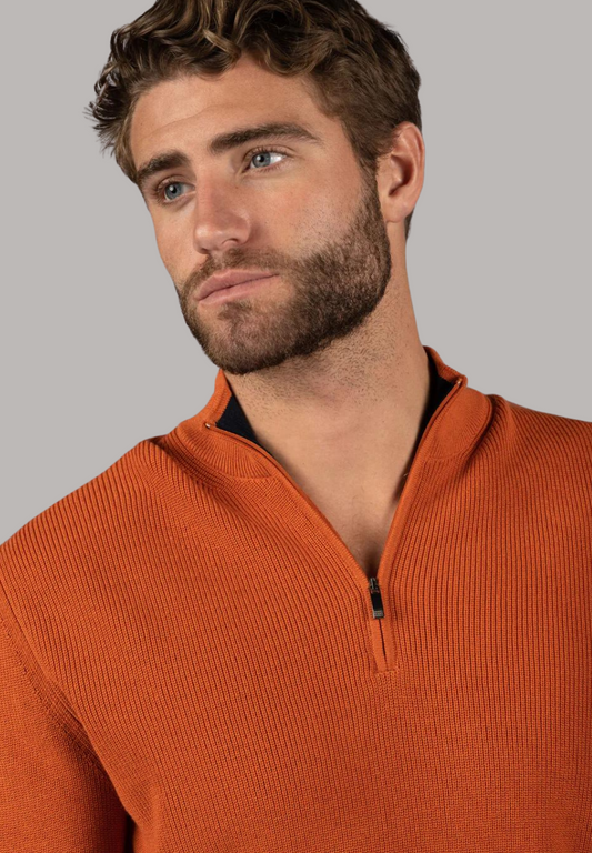 Orange Quarter Zip