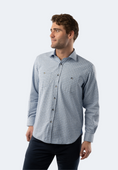 Load image into Gallery viewer, Baby Blue Houndstooth Plaid Shirt

