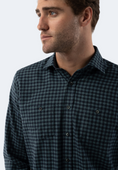 Load image into Gallery viewer, Powder Turquoise Plaid Shirt
