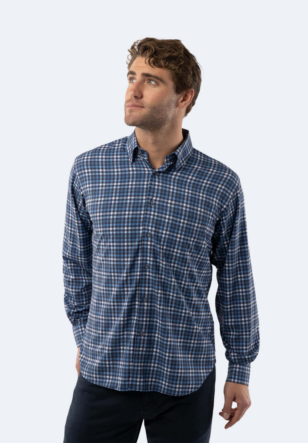 Multi Blue Check Shirt