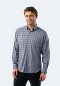 Load image into Gallery viewer, Multi Grey and Blue Plaid Shirt
