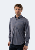 Load image into Gallery viewer, Grey with Blue and White Plaid Shirt
