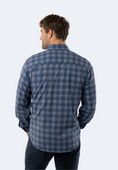 Load image into Gallery viewer, Multi Blue and Navy Plaid Shirt
