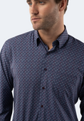Load image into Gallery viewer, Navy Twist Box Shape Shirt
