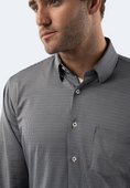 Load image into Gallery viewer, Navy and White Check Dobby Jacquard Shirt
