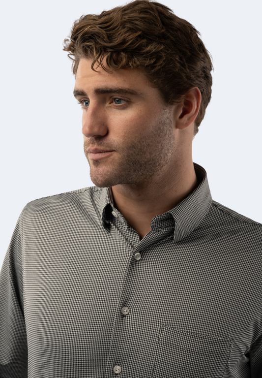 Black and White Check Shirt