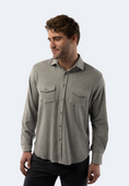Load image into Gallery viewer, Light Grey Stripes Knit Shirt
