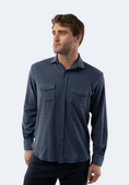 Load image into Gallery viewer, Indigo Stripes Knit Shirt
