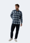 Load image into Gallery viewer, Cobalt Blue Big Check Flannel
