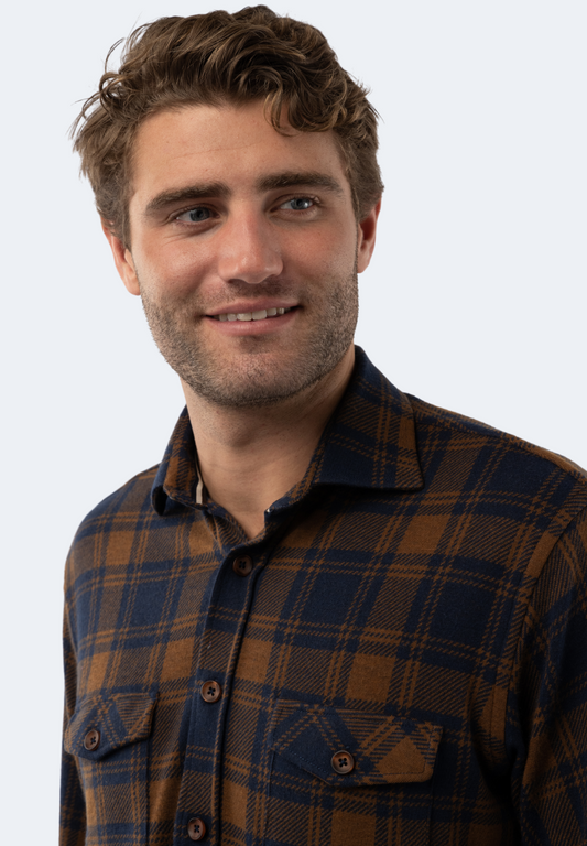 Fawn Beige Plaid Flannel