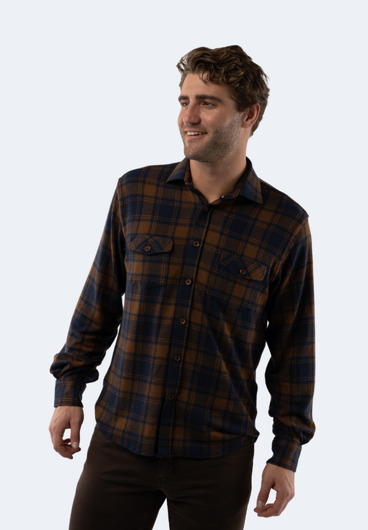 Fawn Beige Plaid Flannel