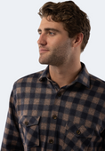 Load image into Gallery viewer, Camel Plaid Flannel
