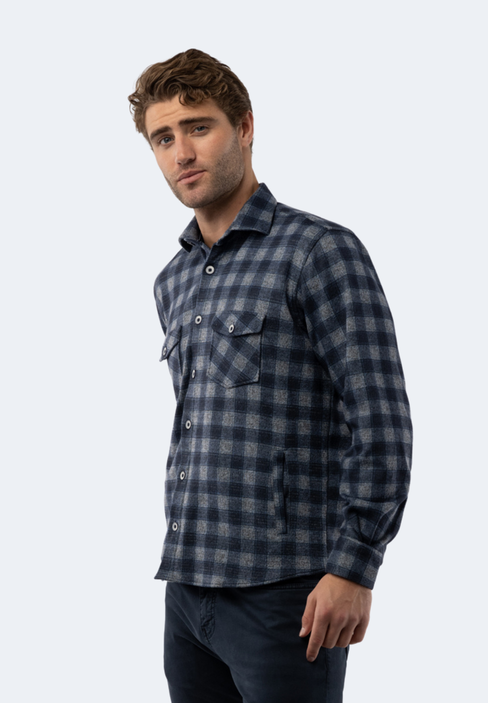 Black and Blue Plaid Flannel