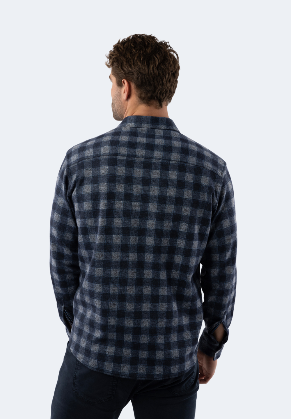 Black and Blue Plaid Flannel