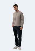 Load image into Gallery viewer, Grey Waffle Knit 3-Button Henley
