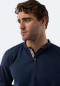 Load image into Gallery viewer, Cobalt Blue Waffle Knit 3-Button Henley
